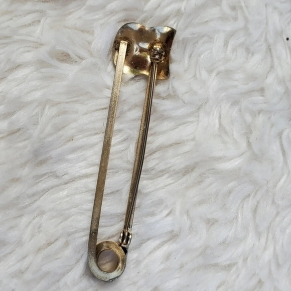 Sterling theater mask pin - Picture 3 of 7